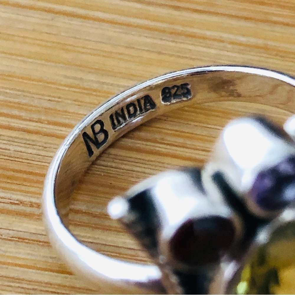 $122 Limited Edition Nicky Butler Estate Ring Size 10 #70/600 NB 925 INDIA - Picture 6 of 9